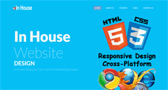 Desktop Screenshot of inhousewebsitedesign.com.au