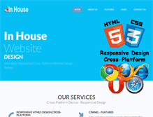 Tablet Screenshot of inhousewebsitedesign.com.au